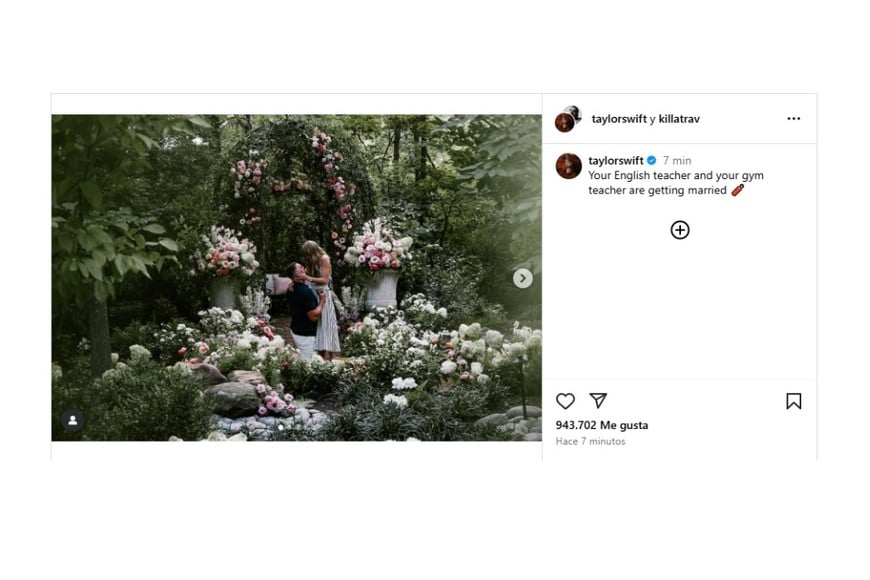 El posteo en Instagram.