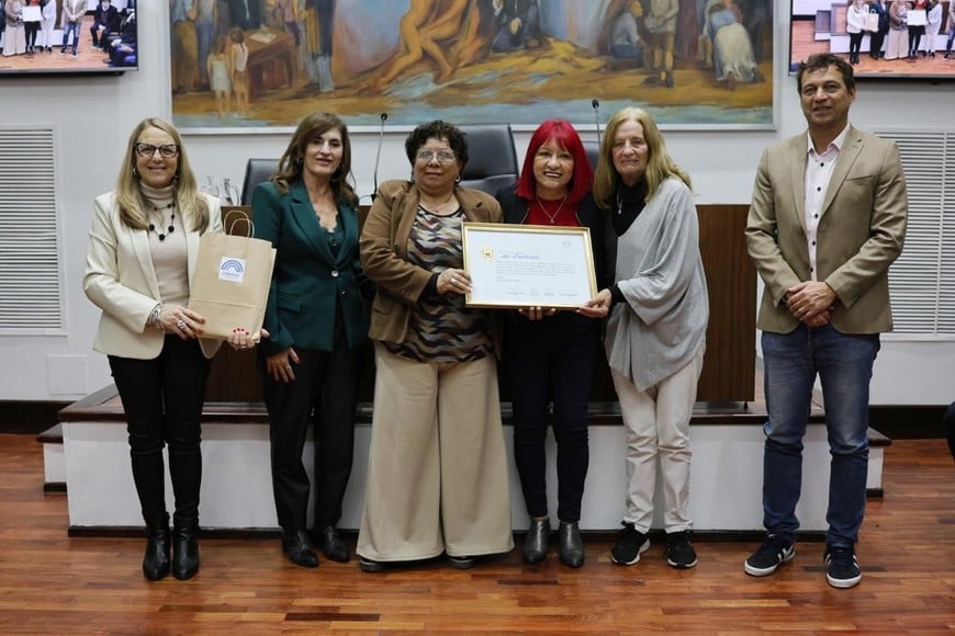 Concejales de diferentes bloques participaron de la entrega de distinciones.