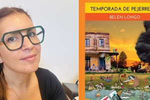 Belén Longo y su novela. Foto: Promesa Editorial