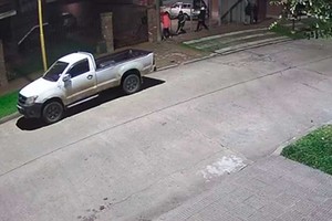 El momento del robo.