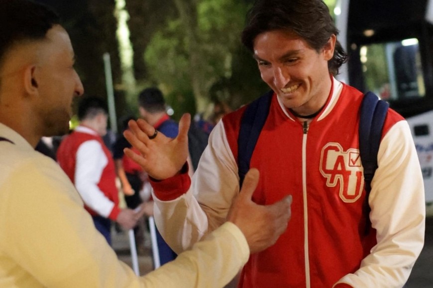 Mauro Pittón arribó a la ciudad mendocina.  Foto: Unión.