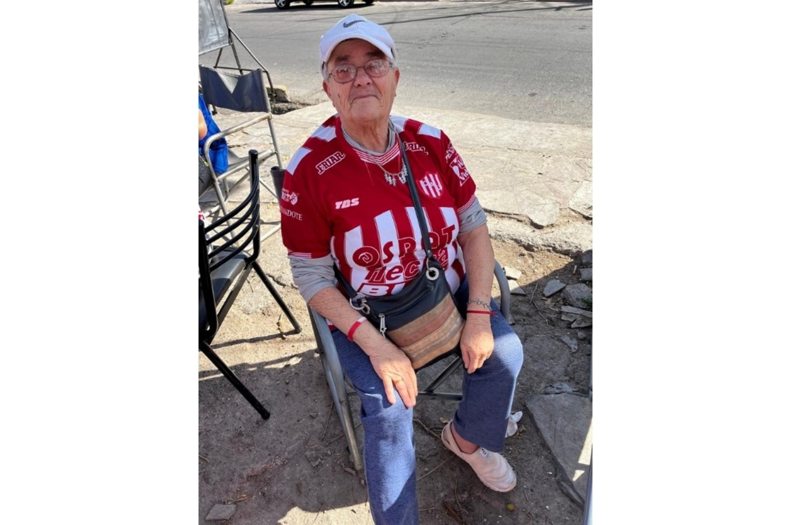 Los hinchas de Unión armaron su propia “Fiesta de la Vendimia” en Mendoza. Foto: El Litoral