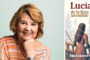Elina Cabrera Anderson, destacada escritora entrerriana y la portada de su novela.