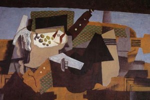 "Un pedestal negro", obra cubista de 1919. Foto: Centro Pompidou