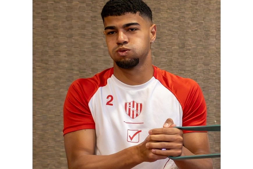 Alex Maizon Rodríguez, el uruguayo que sufrió una lesión en uno de sus tobillos y no está del todo descartado, aunque es difícil que juegue este domingo ante Racing.