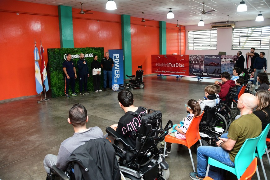 Trabajo conjunto: Fundación Powerchair Argentina, Jerárquicos y familias impulsaron la llegada de la disciplina.  Crédito: Guillermo Di Salvatore