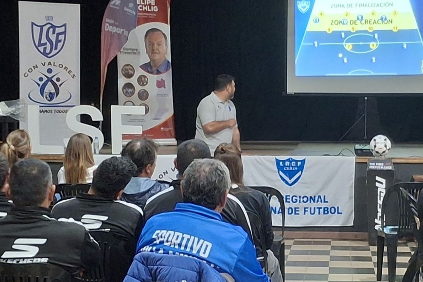 Gustavo Ferroglio, el coordinador general en su mejor momento.