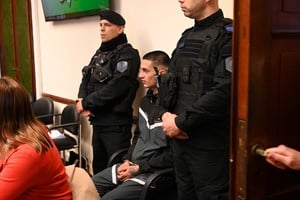 Iván Oscar Carrizo comenzó a ser juzgado por el crimen de "Lato" Leandro. Foto: Flavio Raina