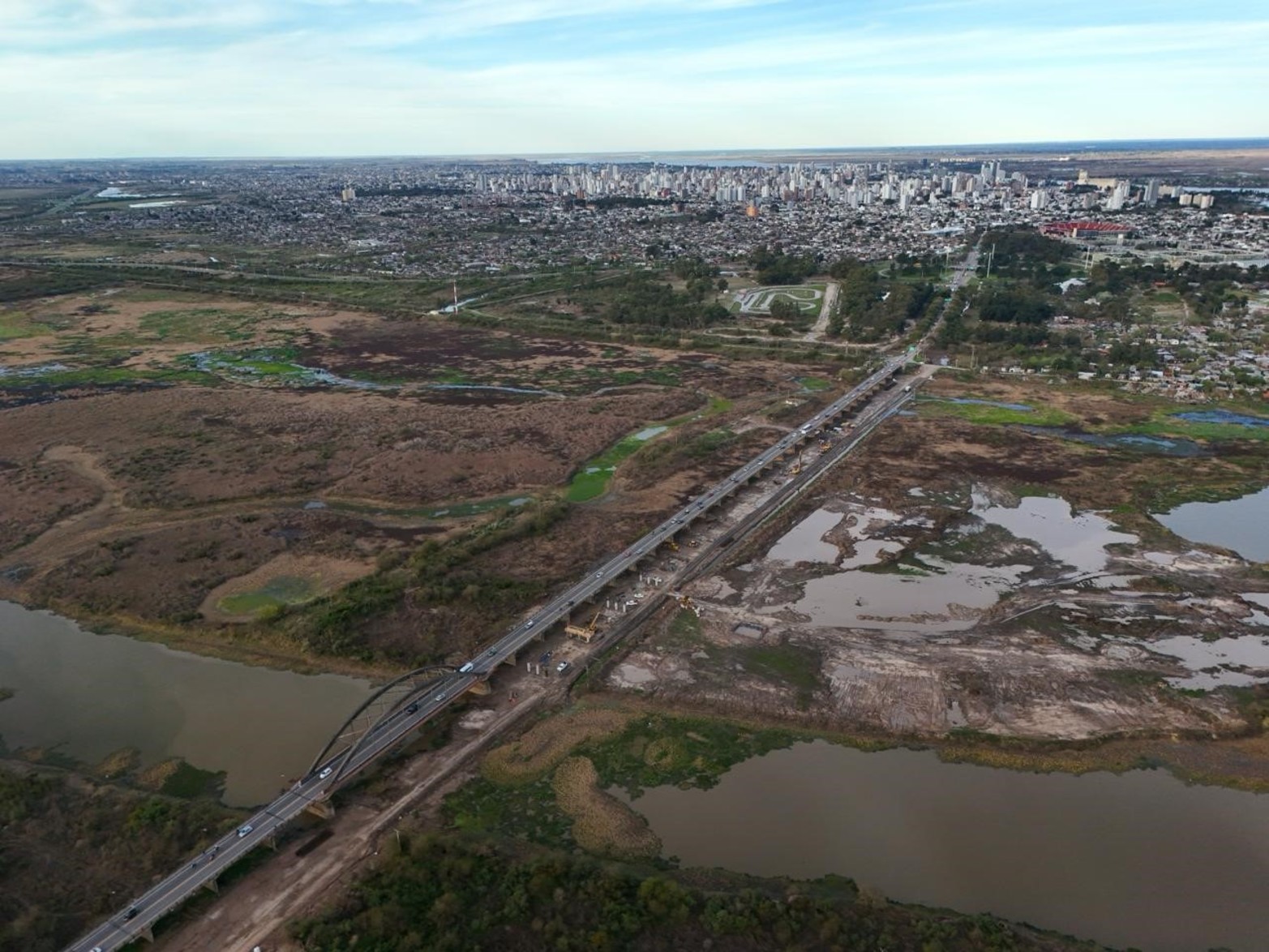 Nuevo Puente Carretero | Armado y llenado del primer cabezal
