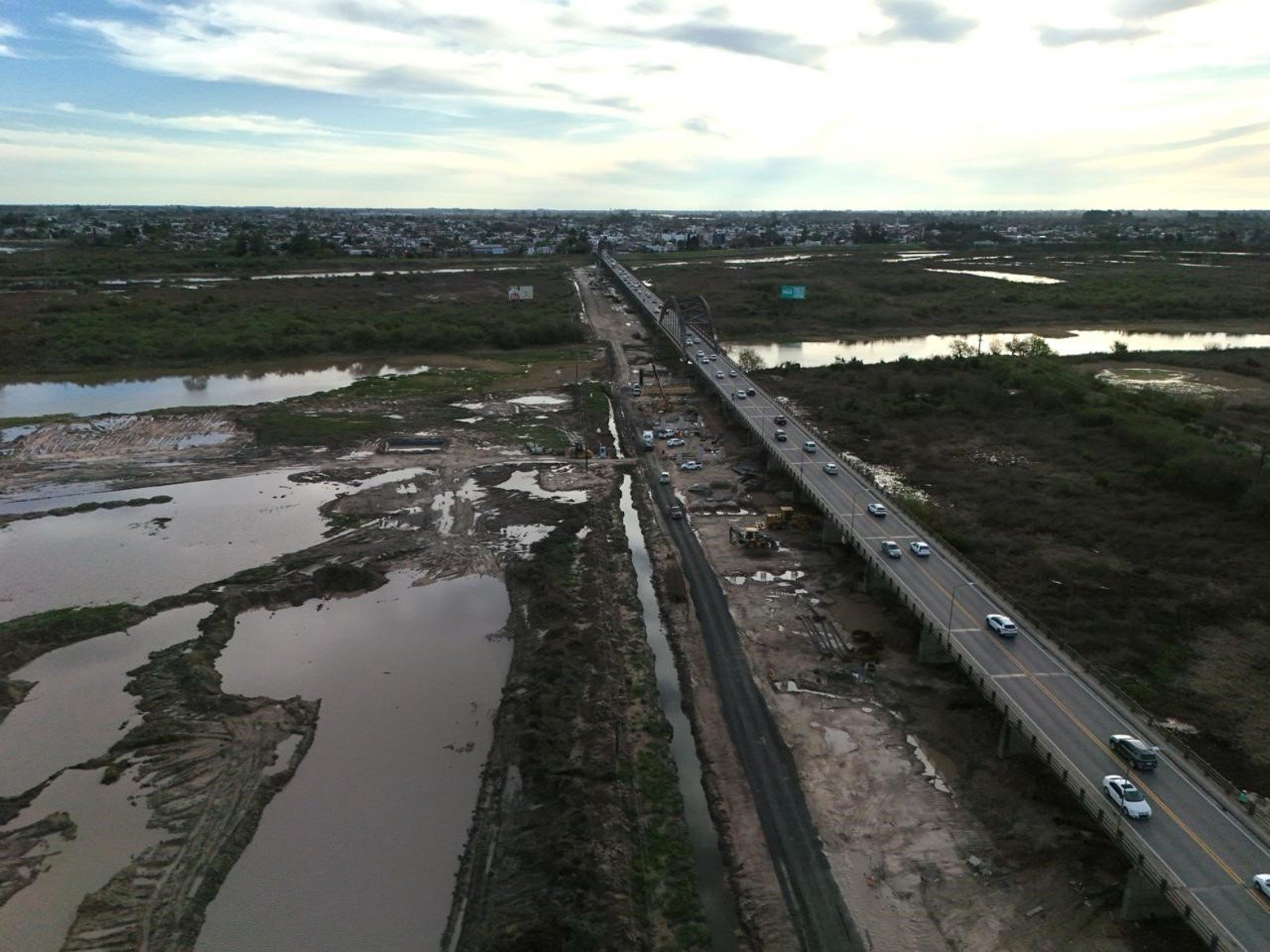 Nuevo Puente Carretero | Armado y llenado del primer cabezal