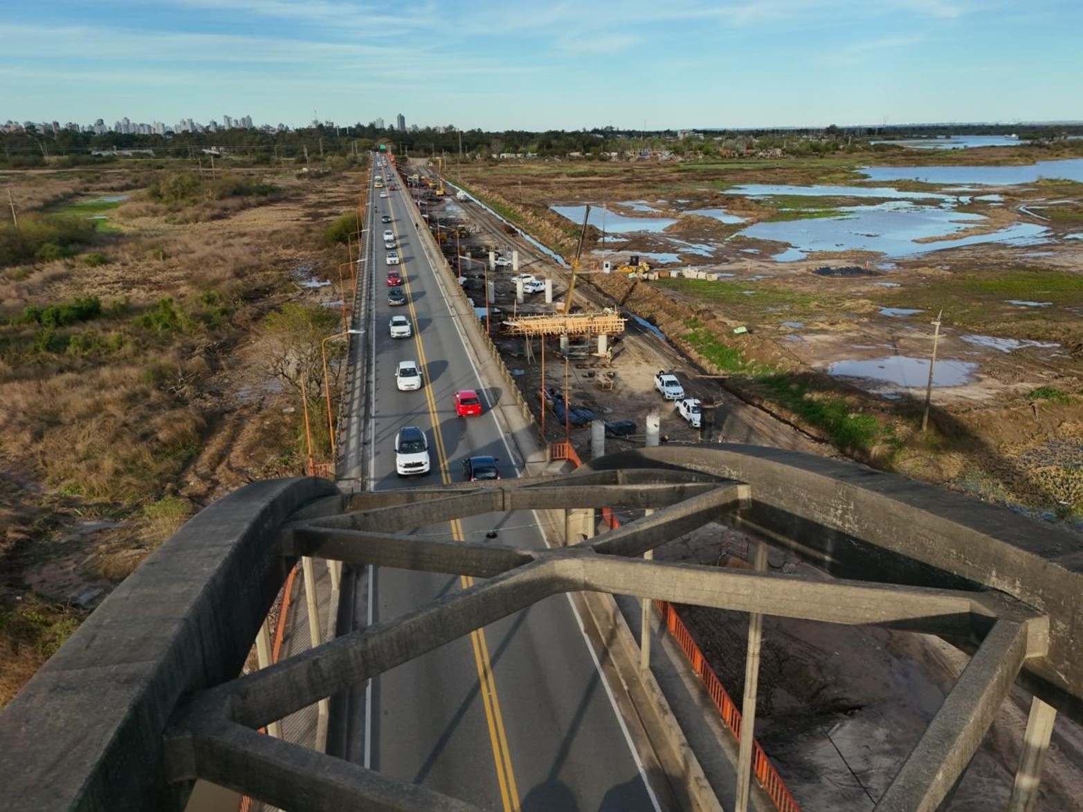 Nuevo Puente Carretero | Armado y llenado del primer cabezal
