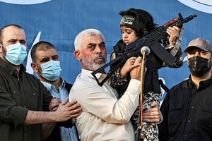 Vista aérea de la grave inundación en la localidad de María Teresa. Imagen: Gentileza