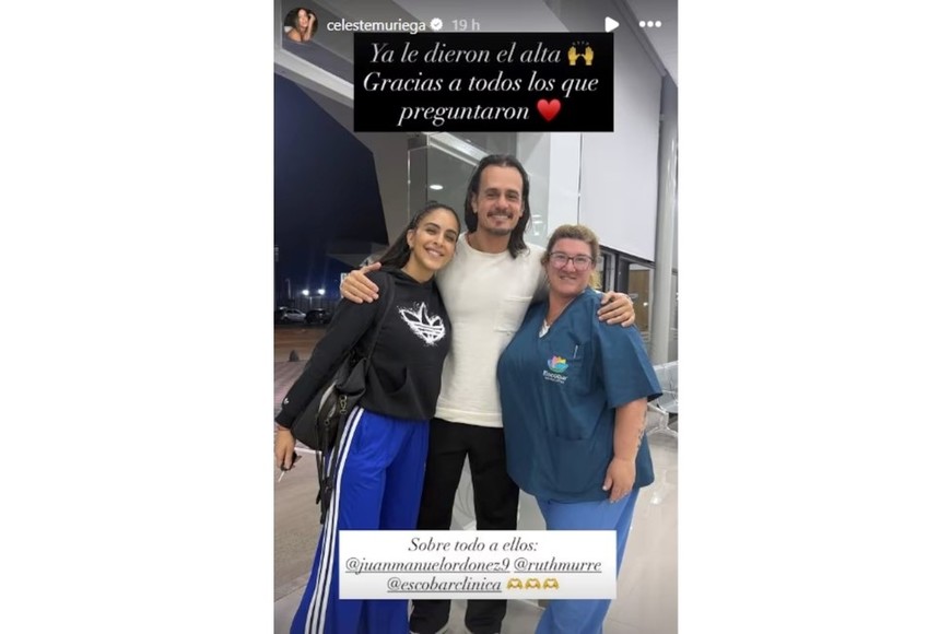 Sancho utilizó sus redes sociales para agradecer el apoyo recibido