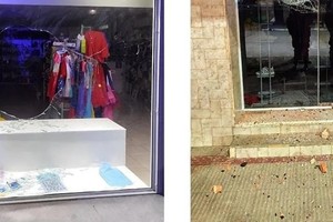 Se conocieron denuncias y se viralizaron videos de jóvenes rompiendo vidrieras de locales comerciales. Foto: Mirador Provincial.