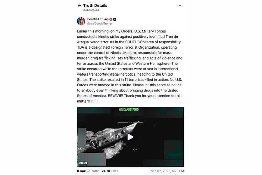 Las imágenes fueron publicadas por el propio presidente estadounidense.