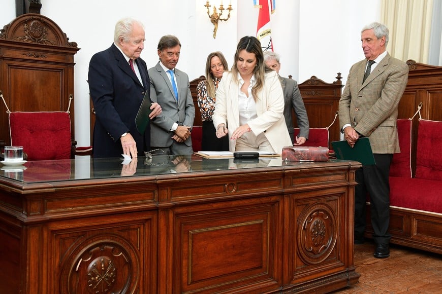 Jura de fiscales en el Salón de Actos de la Corte de Santa Fe