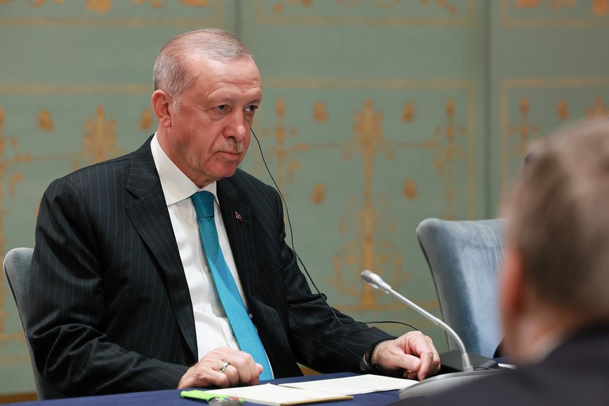 Turkish President Tayyip Erdogan attends a meeting with Russian President Vladimir Putin on the sidelines of the Shanghai Cooperation Organisation (SCO) summit in Tianjin, China, September 1, 2025. Sputnik/Vladimir Smirnov/Pool via REUTERS ATTENTION EDITORS - THIS IMAGE WAS PROVIDED BY A THIRD PARTY.