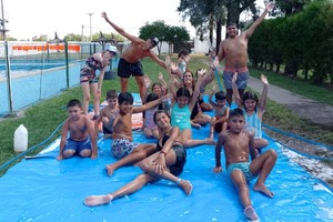 Otros tiempo. El complejo natatorio ya se está acondicionando para que sea del agrado de los niños. Crédito: Gentileza.