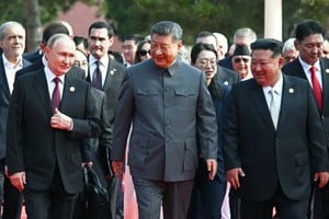 La conversación entre los tres mandatarios fue registrada en una transmisión en vivo.