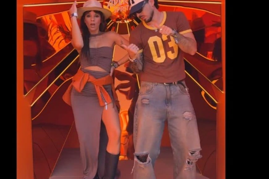 Tanto Accardi como Franzoni fueron invitados por una marca para asistir al festival.