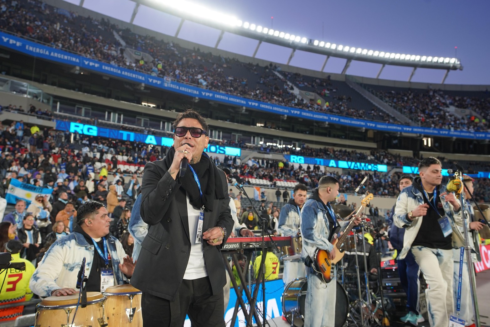 Todo el show en la previa del partido ante Venezuela.