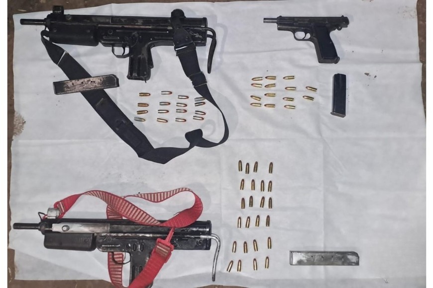 Las armas encontradas hablan de la peligrosidad de la banda.