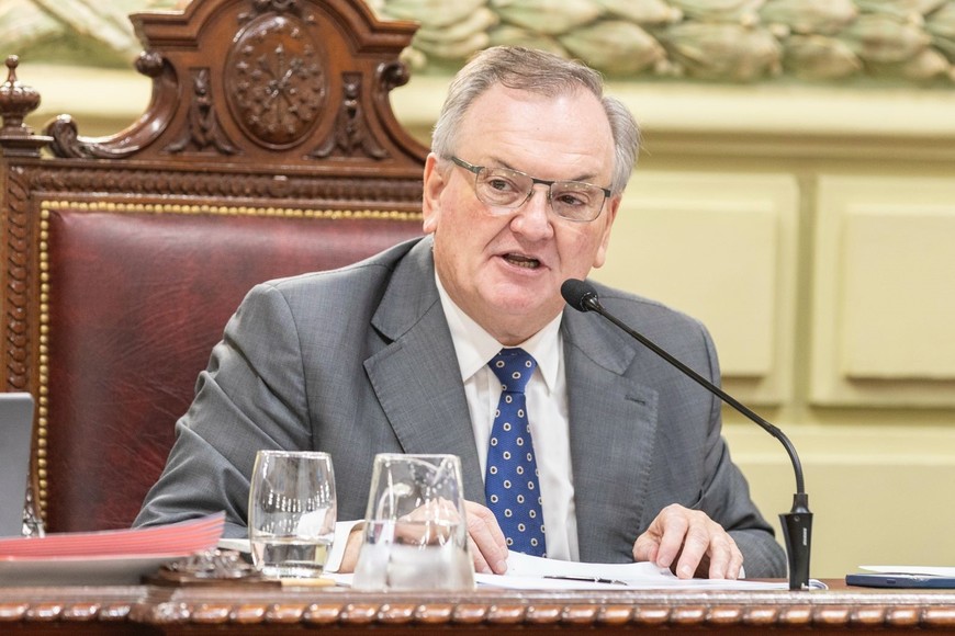 Michilg encabezó la reunión plenaria de la Convención y en el inicio pidió disculpas por sus dichos del pasado lunes al final del encuentro. Crédito: Gobierno de la provincia de Santa Fe