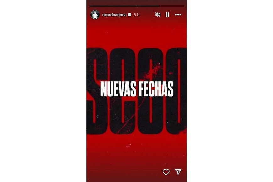 El propio artista lo anunció en sus redes sociales.