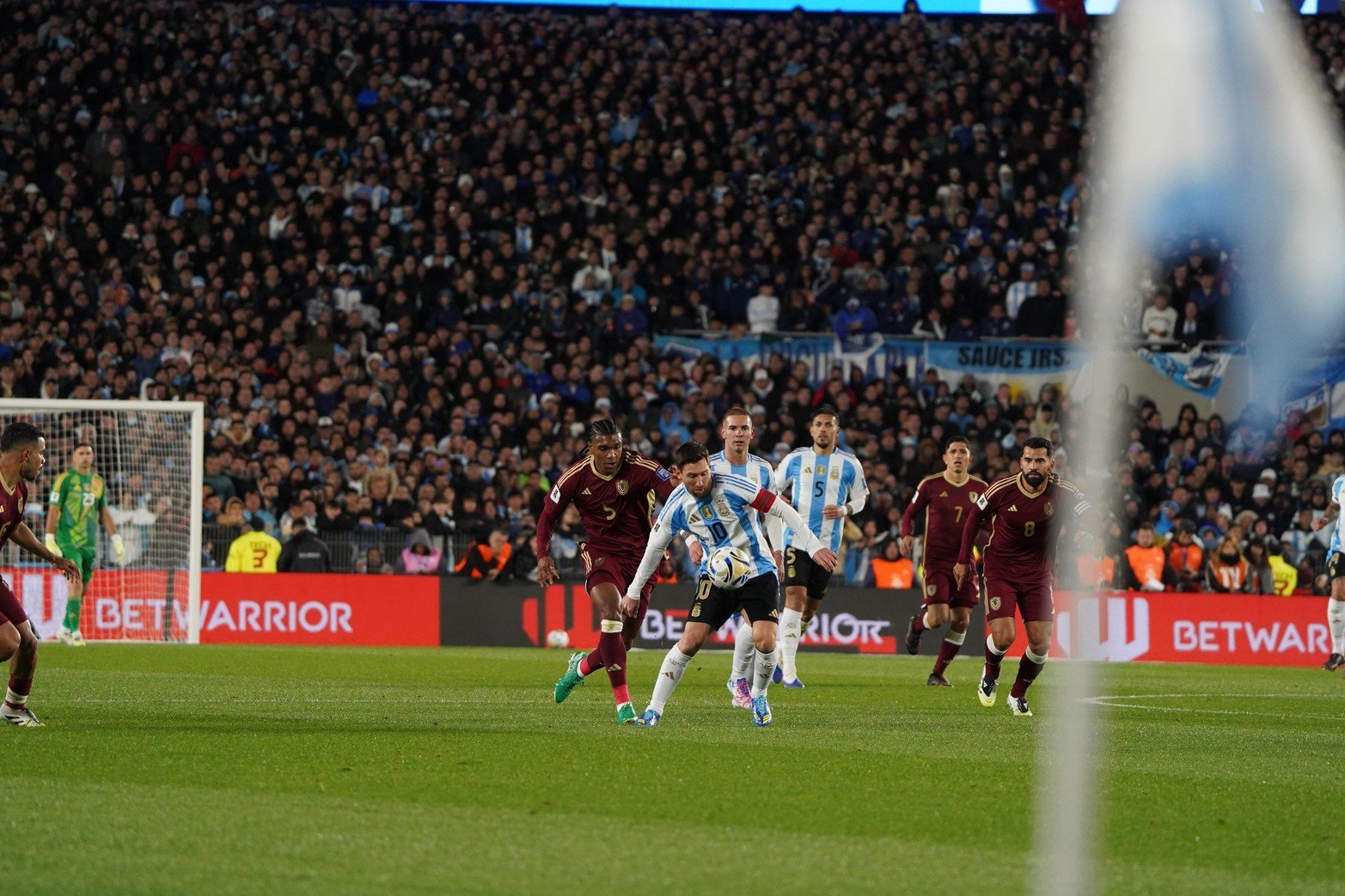 Messi dejó todo en la cancha
