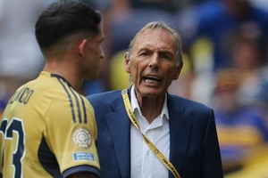 Soccer Football - FIFA Club World Cup - Group C - Auckland City v Boca Juniors - Geodis Park, Nashville, Tennessee, U.S. - June 24, 2025
Boca Juniors coach Miguel Angel Russo reacts REUTERS/Carlos Barria