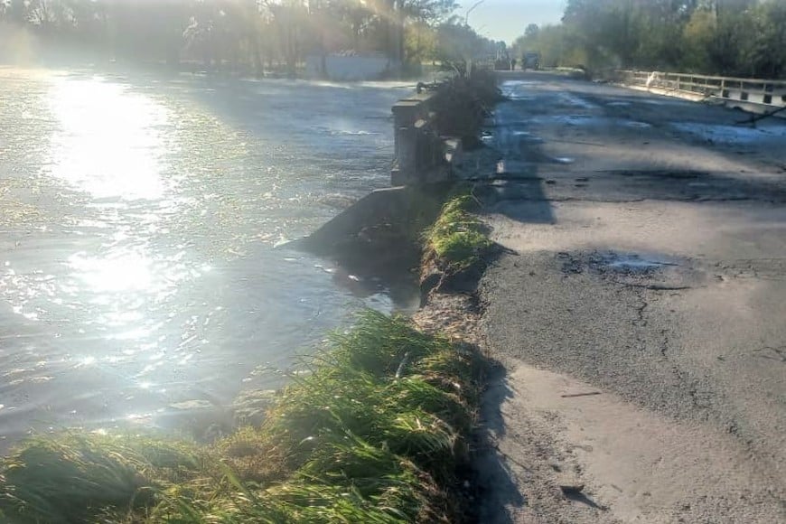 Así luce el puente Carcarañá. Crédito: Vialidad Nacional