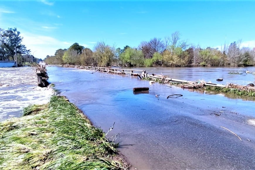 Así luce el puente Carcarañá. Crédito: Vialidad Nacional