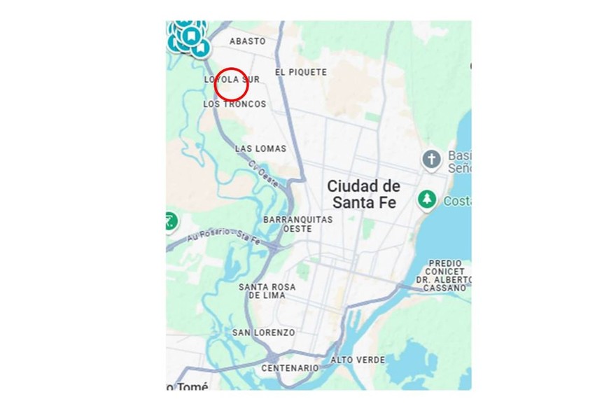 El área a intervenir.