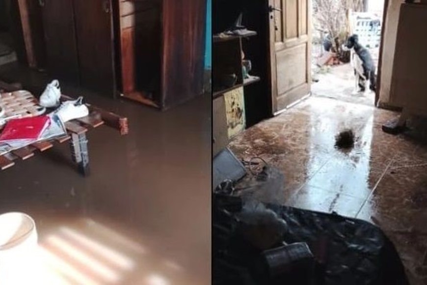 Imágenes de viviendas afectadas. Foto: Facebook.