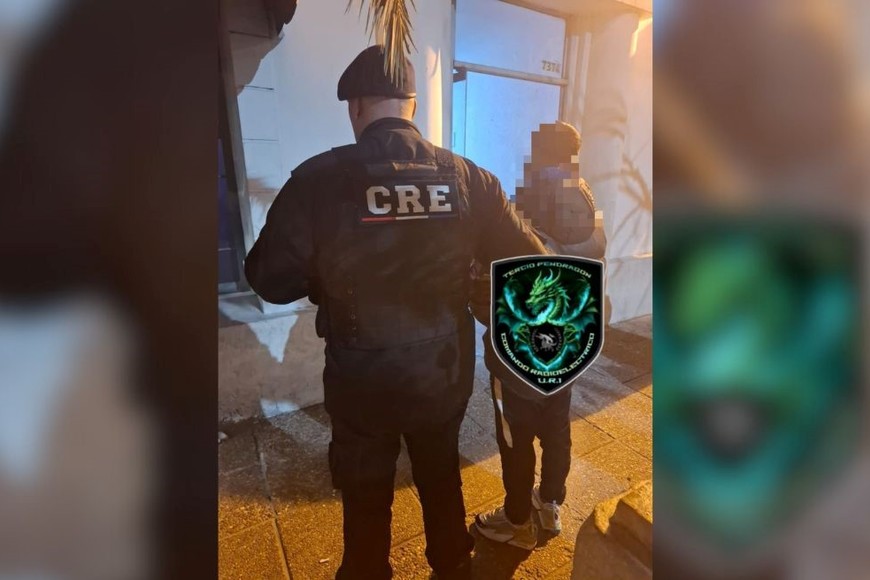 Uno de los sujetos arrestados en Guadalupe. Foto: El Litoral