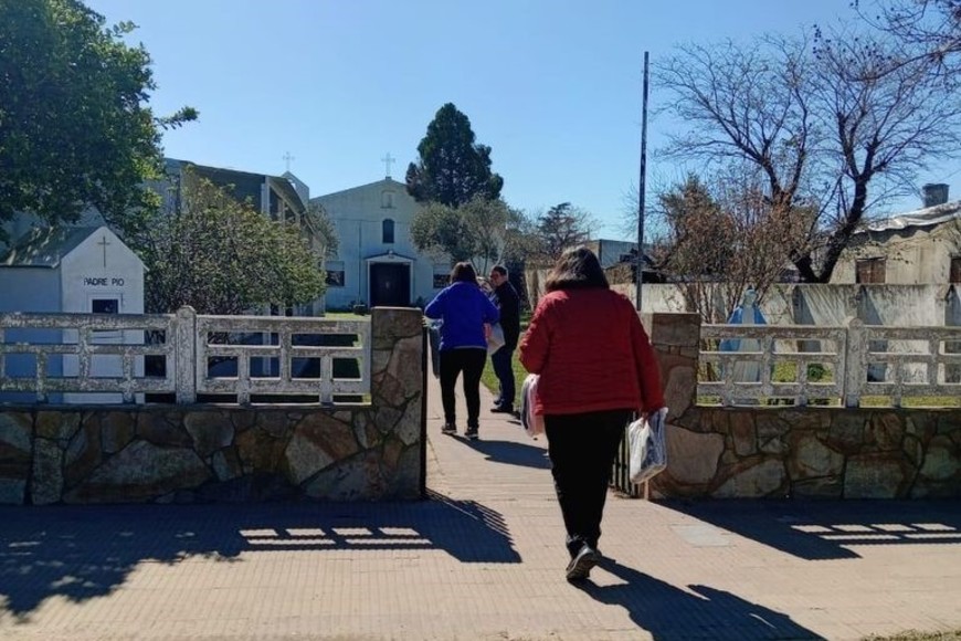 Llegan donaciones a la iglesia local Foto: Gentileza.