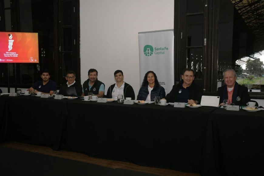 Adrián Ghiglione, presidente del Comité Organizador, destacó el avance de las obras y el papel clave de Santa Fe. Foto: Manuel Fabatia