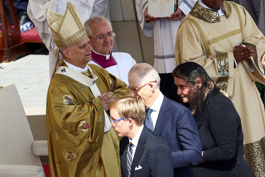 Antonia Salzano, mother of Carlo Acutis, a British-born Italian boy who will become the first millennial to be made a Catholic saint, attends a Holy Mass lead by Pope Leo XIV for the canonisation of Acutis and Pier Giorgio Frassati, in St. Peter's Square at the Vatican, September 7, 2025. REUTERS/Guglielmo Mangiapane