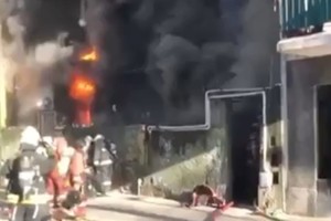 Incendio en un conventillo