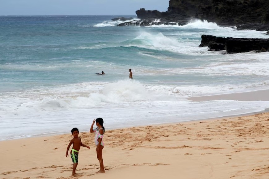 El mar embravecido y las corrientes pueden ser igual de peligrosas Créditos: REUTERS/Marco Garcia