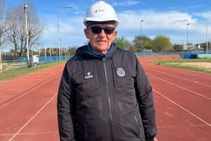 Fabio Ramírez destacó el avance de las obras y la calidad de la pista del CARD. Foto: Flavio Raina