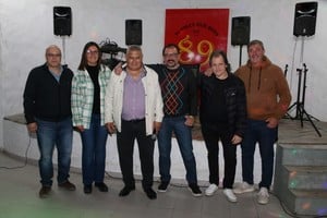 Juan Bianculli, Noemí Báez, Miguel Cantero, Hugo Maldonado, Marcelo Vinderola y Ángel Valente. Crédito: Manuel Fabatía.