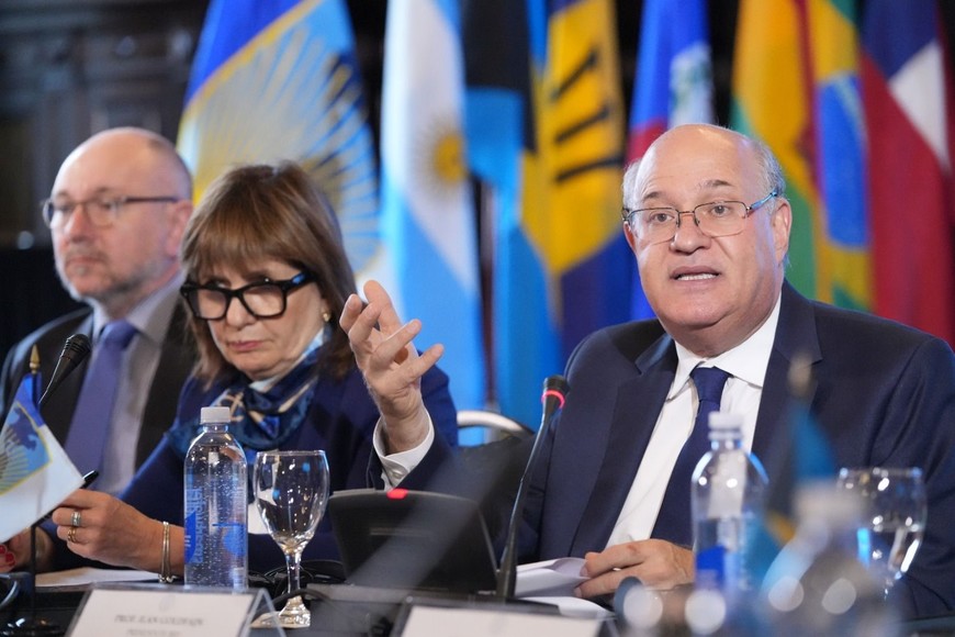 Antes del encuentro con el presidente, estuvo en la Cumbre Regional de Seguridad y Justicia