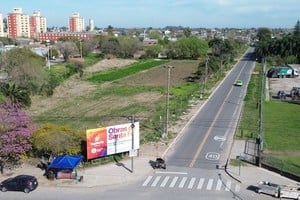 Obras en el norte de la ciudad de Santa Fe.