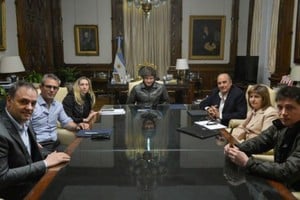 Javier Milei encabezó en Casa Rosada la primera reunión de la mesa política de La Libertad Avanza.