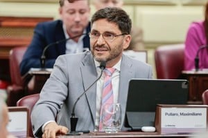 Pullaro sostuvo desde su banca de convencional que "desde el primer día de este extraordinario proceso de cambio dijimos que la Constitución debía ser de los santafesinos, y nunca abandonamos ese objetivo superior".  Foto: Gentileza