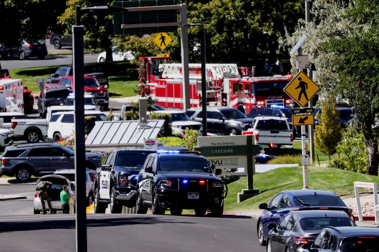 La policía en el lugar de los hechos