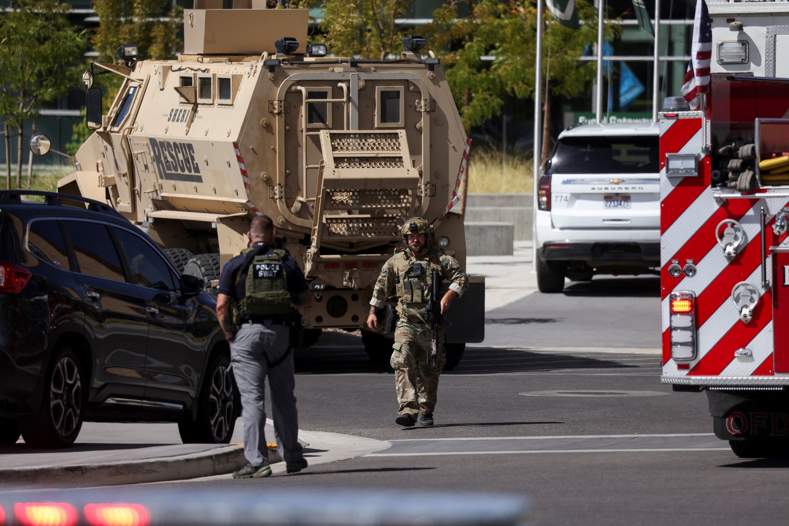 Por protocolo, llegaron refuerzos armados a Orem, Utah