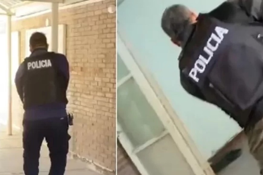 La Policía de Mendoza desplegó un amplio operativo en torno al establecimiento.