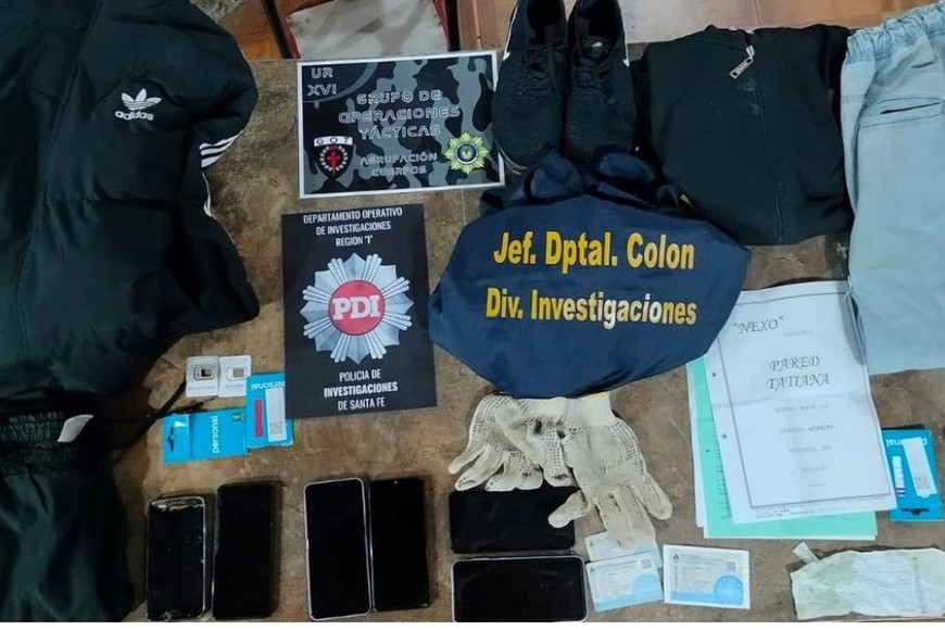 Parte de los elementos incautados. Foto: El Litoral